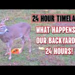 24 Hour Timelapse What Happens in Our Backyard in 24 Hours? Big Bucks and Wildlife Everywhere!