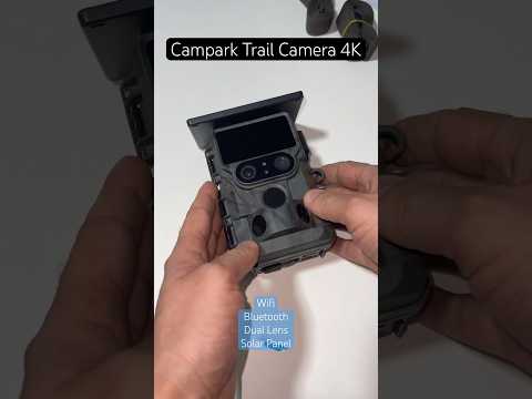 Campark Trail Camera TC22 | 4K 30FPS WiFi Trail Camera Integrated Solar Powered | Dual Lens