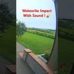 Meteorite Impact Captured With Sound! #shorts #science #space #milkyway