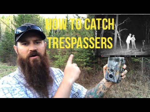 Using trail cameras to catch criminals.